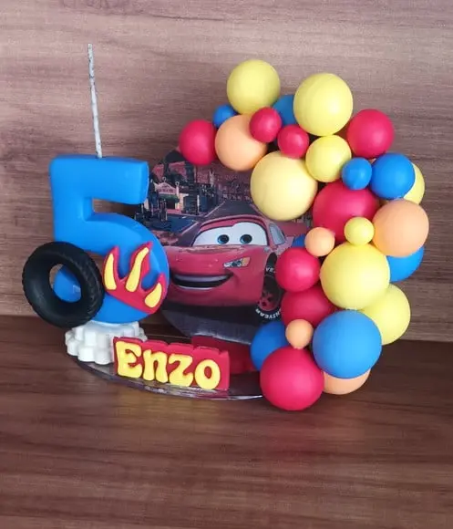 Vela 5 Anos Carros