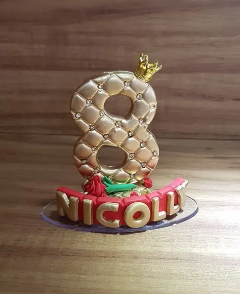 Vela 8 Anos Princesa e a Fera