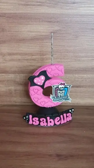 Vela 6 Anos Caveirinha