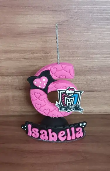 Vela 6 Anos Caveirinha