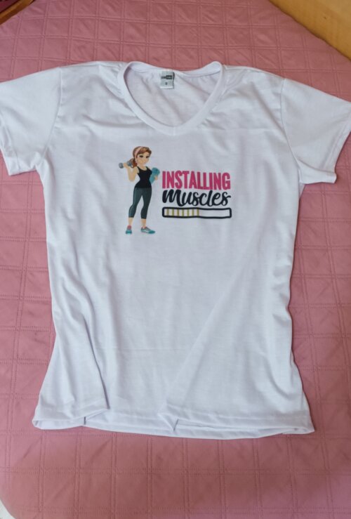 Camiseta baby look academia