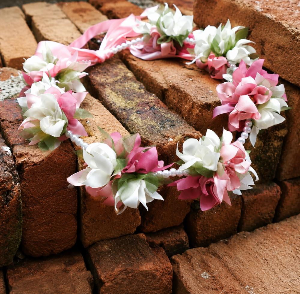 Coroa de Flores Bouquet em tecido Ensaio Fotográfico