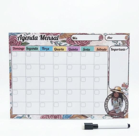 Kit 3 Planner Magnético Personalizado Geladeira 20x28