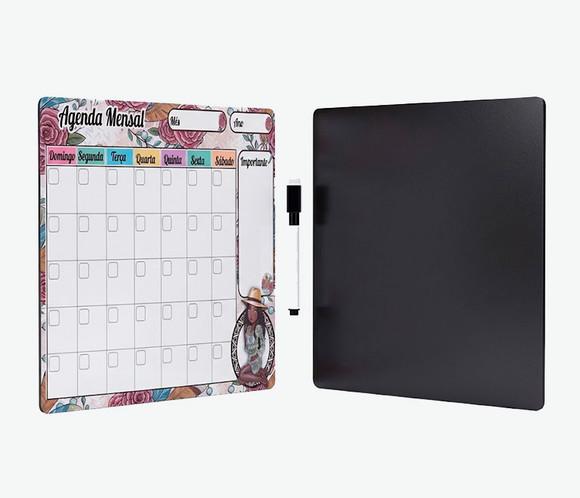 Planner Mensal Magnético Personalizado Geladeira 20x28