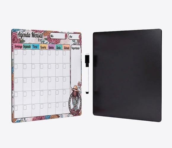 Kit 3 Planner Magnético Personalizado Geladeira 20x28