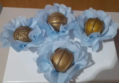 Forminhas Coração Apaixonado Azul Bebe