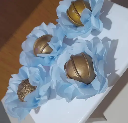 Forminhas Coração Apaixonado Azul Bebe