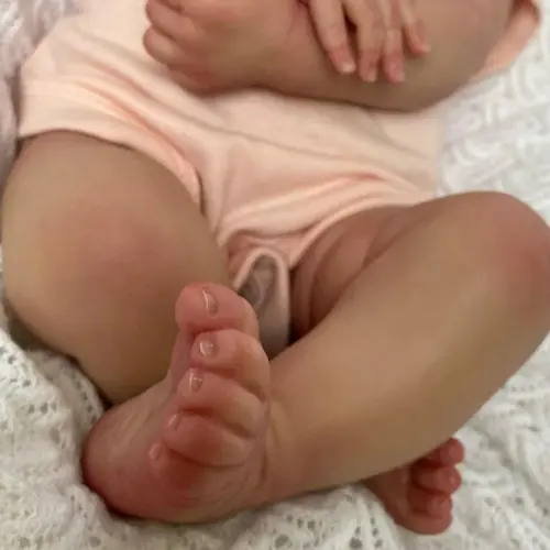Bebê Reborn Rose Recém Nascido Realista Corpo de Vinil 50cm
