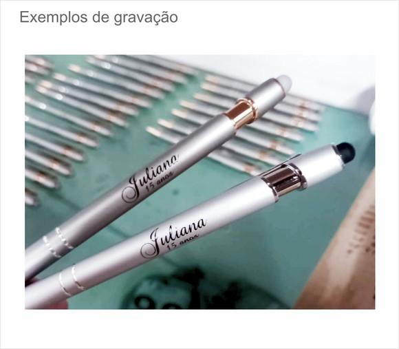 100 Canetas de Metal com Touch Personalizadas 1 Cor 5010/12