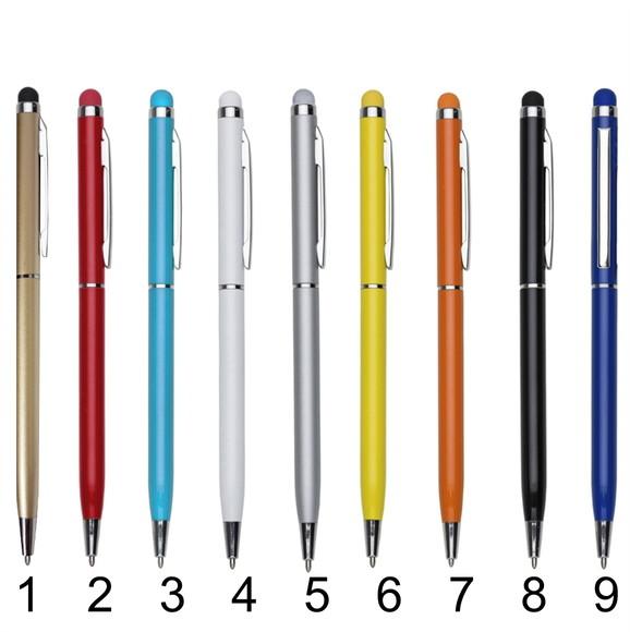 100 Canetas de Metal c/ Touch p/ Personalizar / sem Gravação