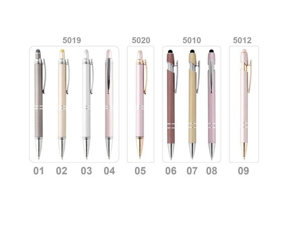 100 Canetas de Metal com Touch Personalizadas Mod 5010/5012