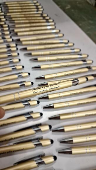 100 Canetas de Metal com Touch Personalizadas Mod 5010/5012