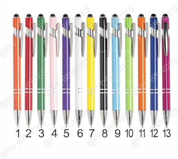 100 Canetas de Metal Personalizadas em Uma Cor Mod Ca8103