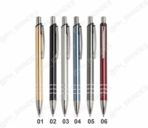 100 Canetas de Metal Personalizadas em Uma Cor Mod Ca8161