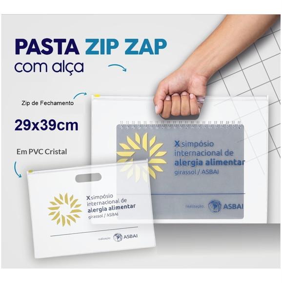 100 Pastas Zip Zap com Alça Personalizadas Silk