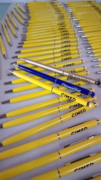 50 Canetas de Metal c/ Touch p/ Personalizar / sem Gravação