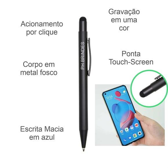 100 Canetas de Metal com Touch Personalizadas Mod Ca949
