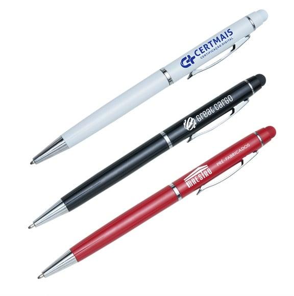 50 Canetas de Metal com Touch Personalizadas Mod Ca543