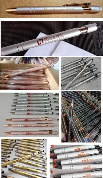 100 Canetas de Metal com Touch Personalizadas Mod 5010/5012