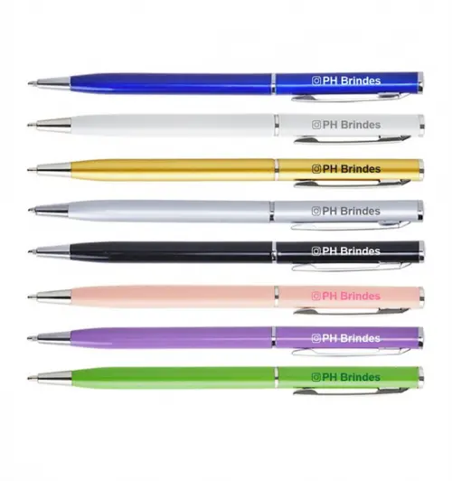 100 Canetas de Metal com Touch Personalizadas Mod Ca1801