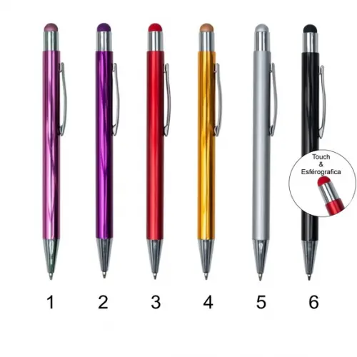 100 Canetas de Metal com Touch Personalizadas Mod Ca2088