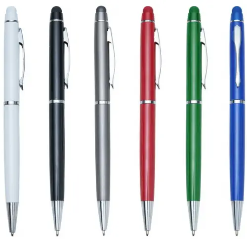 100 Canetas de Metal com Touch Personalizadas Mod Ca543