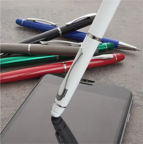 100 Canetas de Metal com Touch Personalizadas Mod Ca543