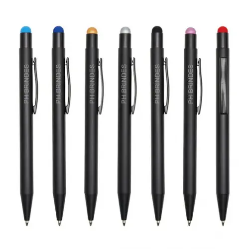 100 Canetas de Metal com Touch Personalizadas Mod Ca949