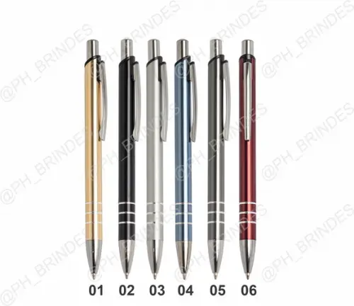 100 Canetas de Metal Personalizadas em Uma Cor Mod Ca8161