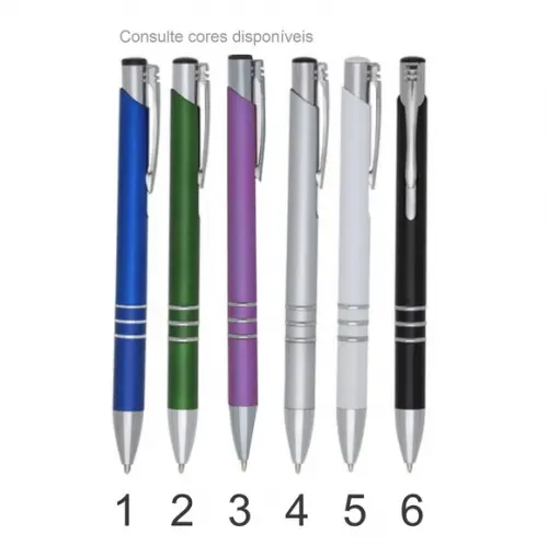 100 Canetas Personalizadas Mod Ca61 Preta