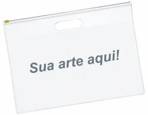 100 Pastas Zip Zap com Alça Personalizadas Silk