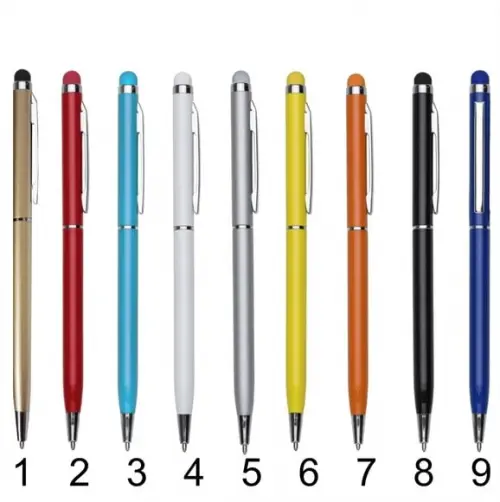 100 Canetas de Metal c/ Touch p/ Personalizar / sem Gravação