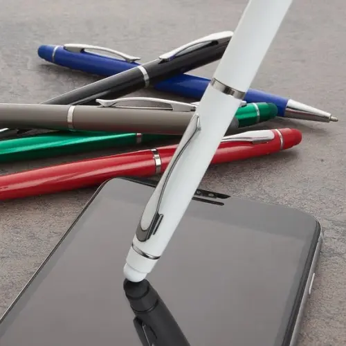 100 Canetas de Metal com Touch Personalizadas Mod Ca543