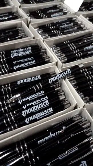 100 Canetas Personalizadas Mod Ca61 Preta