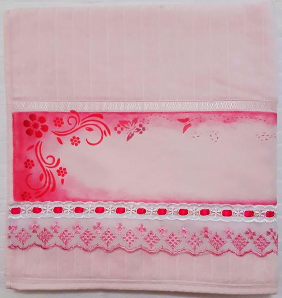 Toalha de Banho Infantil Pintada à Mão - Menina