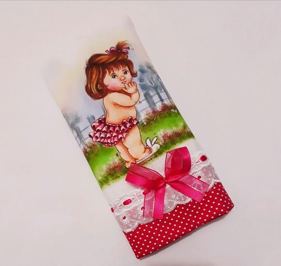 Fralda Passeio-menina de Pantufas