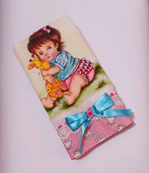 Fralda Passeio-Menina e Girrafinha