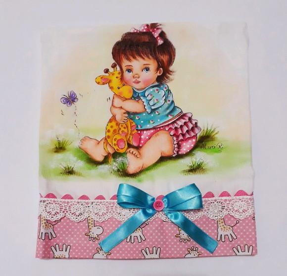 Fralda Passeio-Menina e Girrafinha