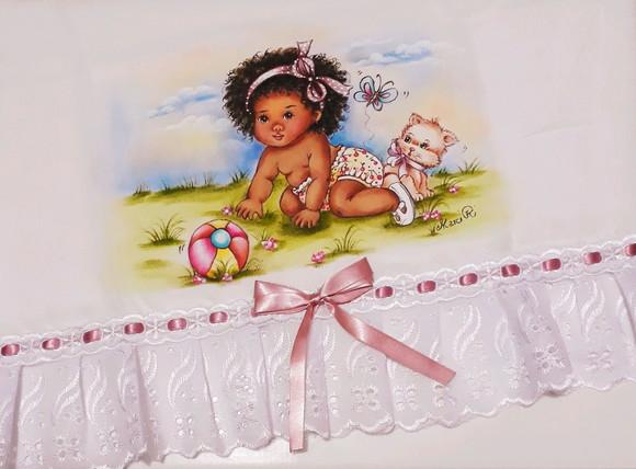 Fralda Passeio-Menina Gatinho e Bola