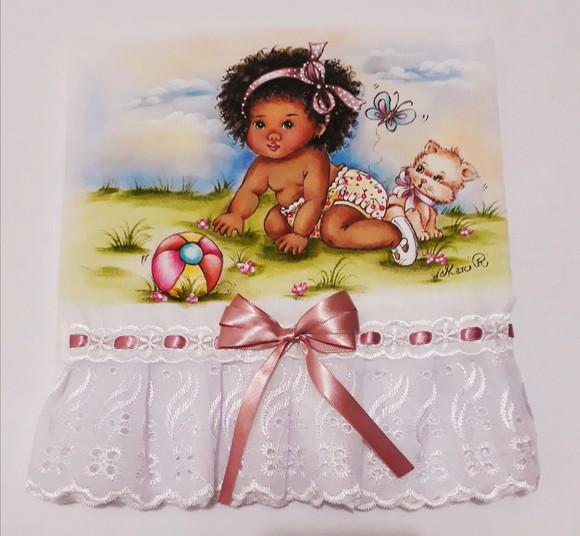 Fralda Passeio-Menina Gatinho e Bola