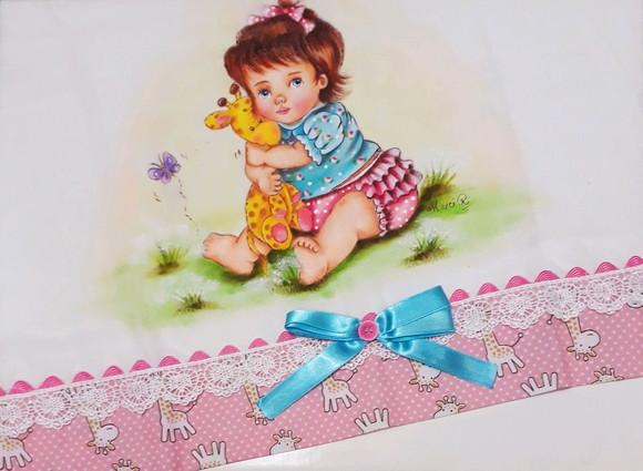 Fralda Passeio-Menina e Girrafinha