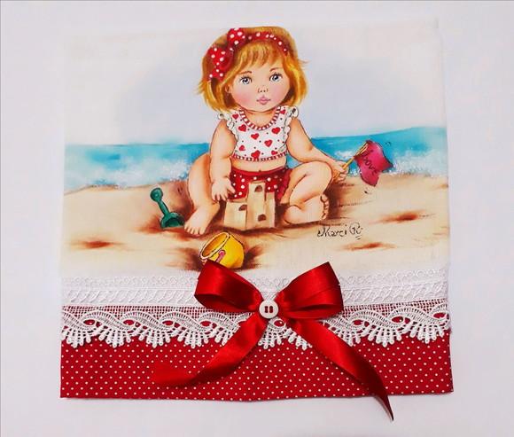 Fralda Passeio-Menina na Praia