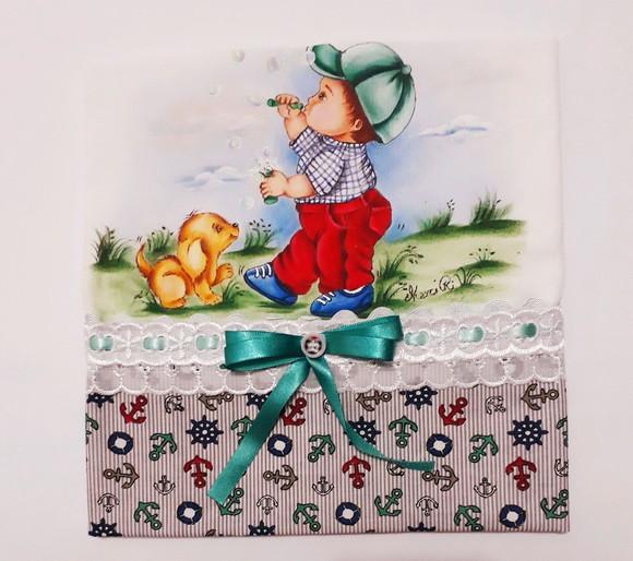Fralda Passeio-Menino e Bolha de Sabão