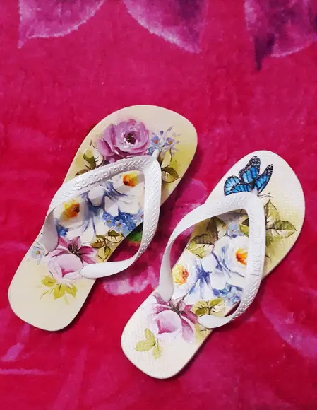 Chinelo Havaianas Decorado Pintado à Mão