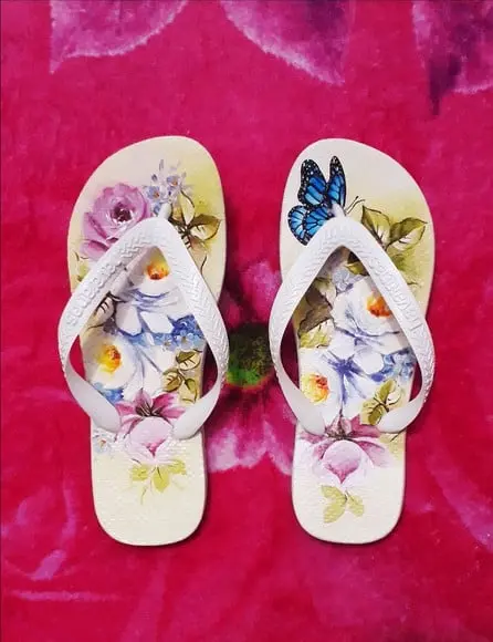 Chinelo Havaianas Decorado Pintado à Mão