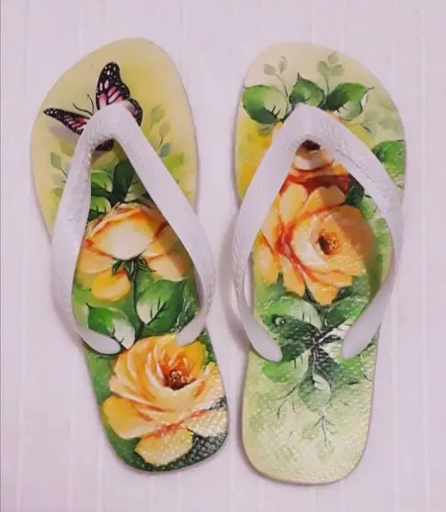 Chinelo Havaianas Decorado Pintado à Mão