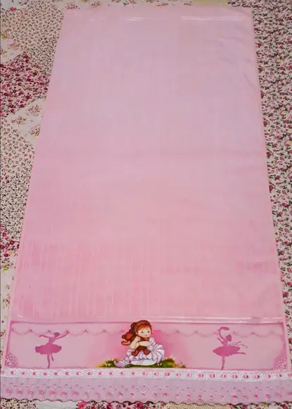 Toalha de Banho Infantil Personalizada Pintada à Mão - Bailarin