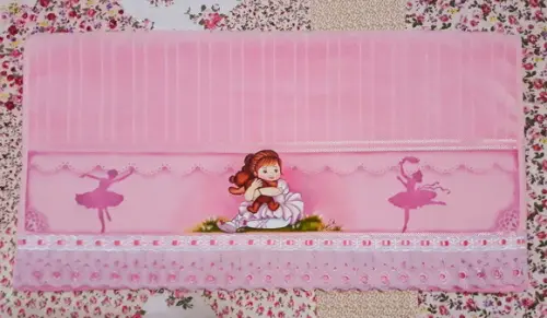 Toalha de Banho Infantil Personalizada Pintada à Mão - Bailarin