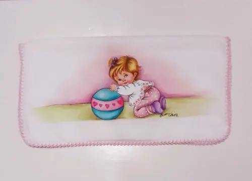 Fralda de Ombro com Picueta - Rosa bb