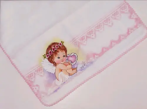 Kit Fralda de Boca e Ombro com Picueta - Rosa bb